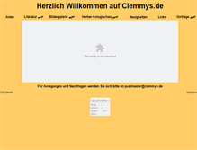 Tablet Screenshot of clemmys.de